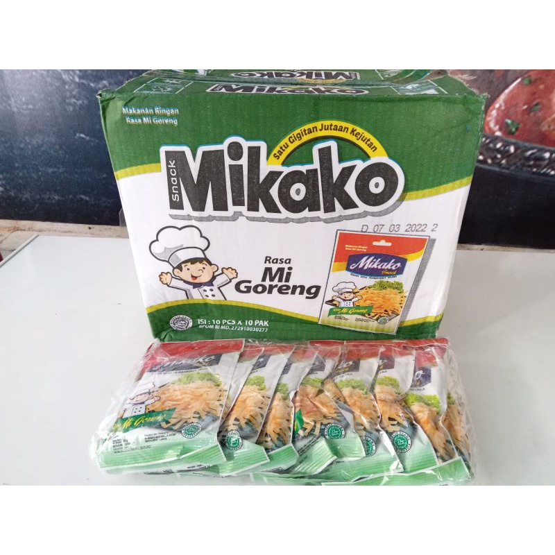 Jual Mikako Snack rasa Mi Goreng, 1 pak isi 10sachet | Shopee Indonesia