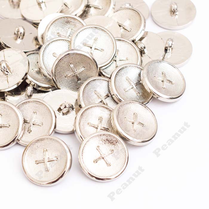 Jual ( Harga per biji ) Kancing baju 2,5cm perak plus | Shopee Indonesia