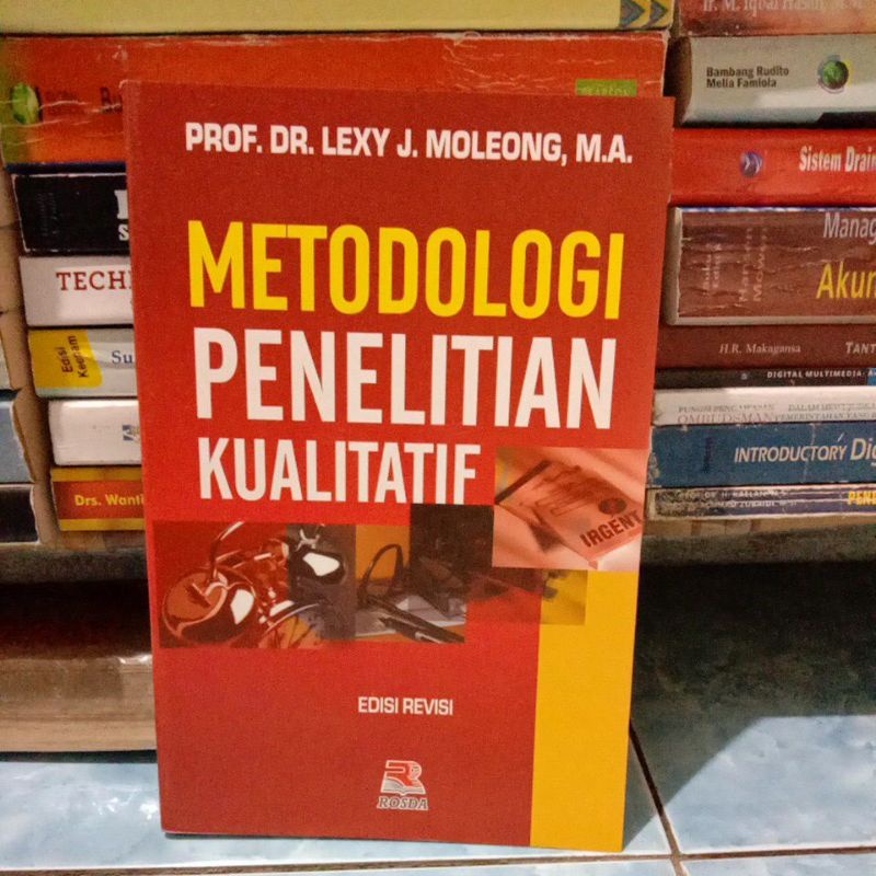 Jual Metodologi Penelitian Kualitatif Edisi Revisi By Lexy Moleong ...