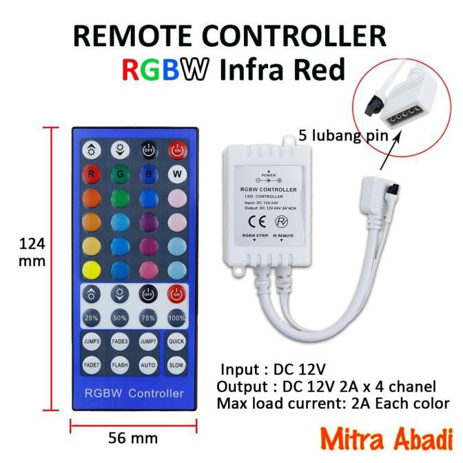 Jual Remote Driver Controller RGBW INFRARED IR / INFRARED | Shopee ...