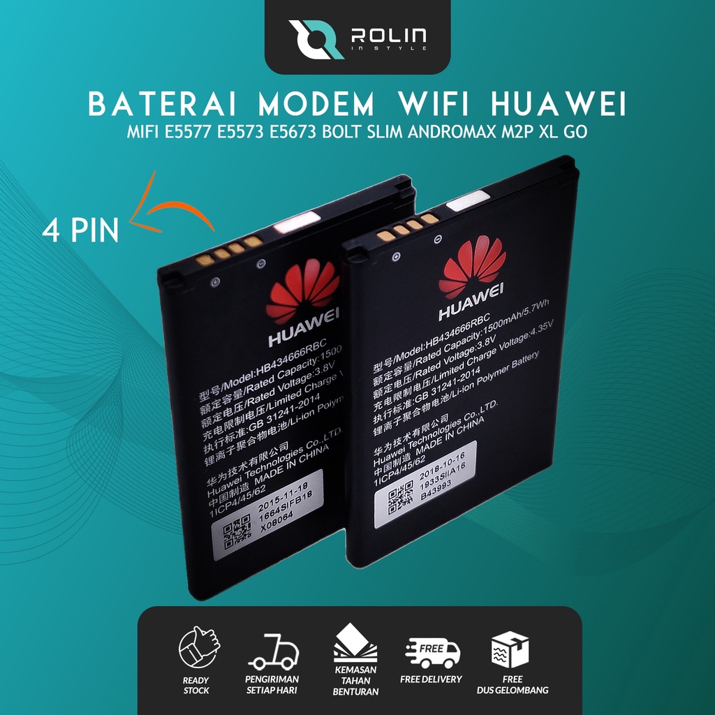 Jual Baterai Huawei E5577 SLIM2 Andromax M2P XL GO - 1500MAH | Shopee ...