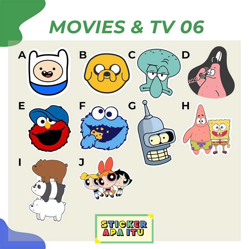 Jual Sticker Single Movies 06 (TV Series-A) | Shopee Indonesia