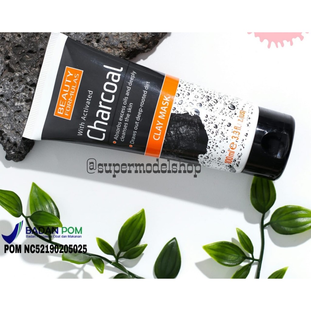 Jual Beauty Formulas Activated Charcoal Clay Mask 100 ml Shopee Indonesia