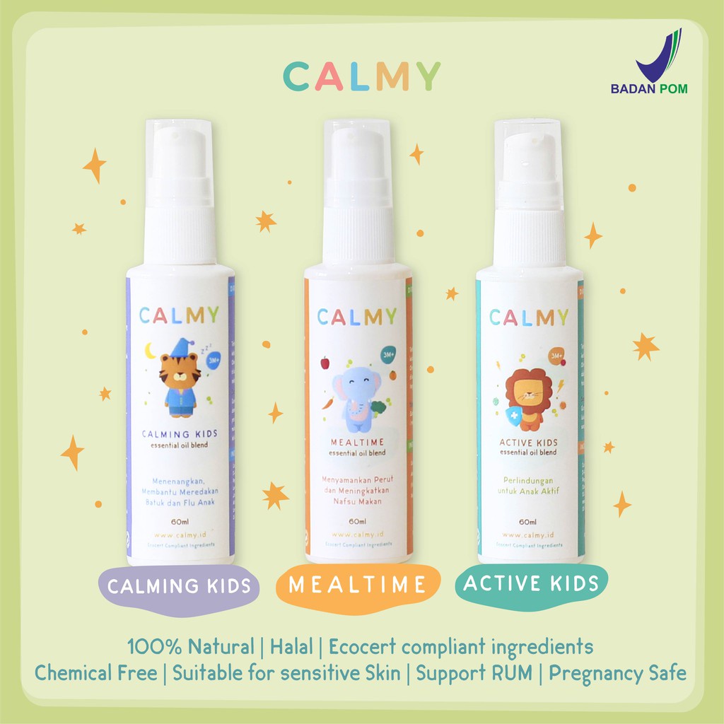 Jual Special Package 60ml CALMY (CALMING KIDS - ACTIVE KIDS - MEALTIME ...