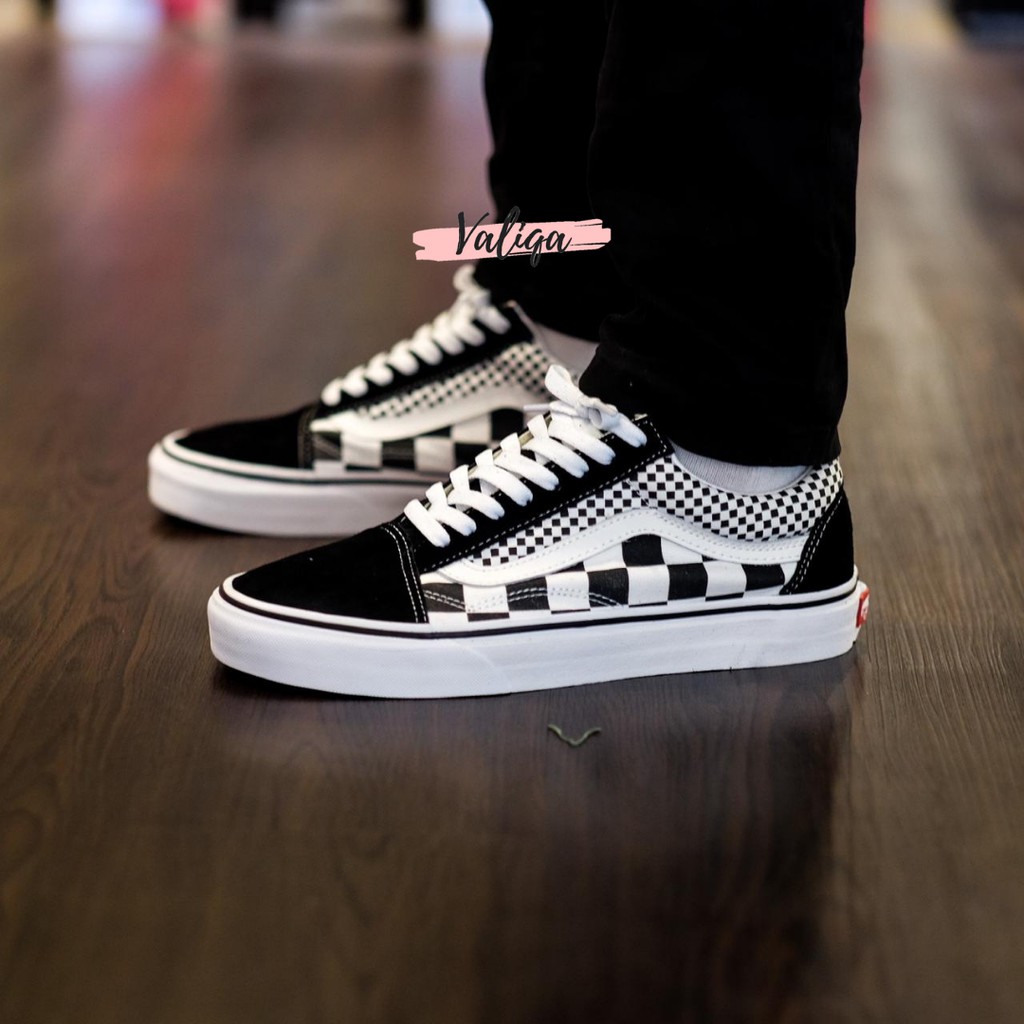 Vans Old Skool Mix Checkerboard Black White