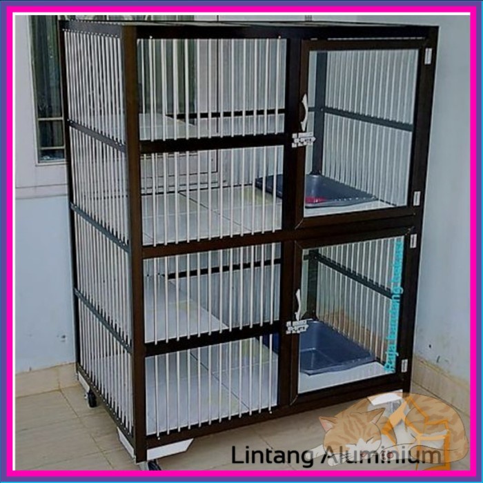 Jual Kandang Kucing Aluminium Kamar Minimalis Tingkat Lantai Keramik Shopee Indonesia