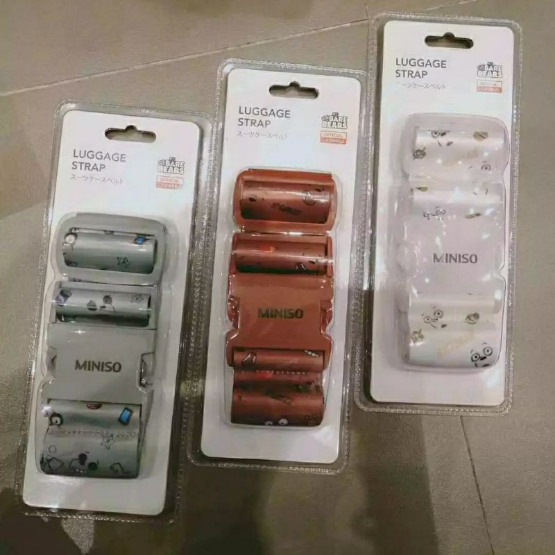 Jual MINISO Luggage Strap We Bare Bears strap miniso strap tas strap we bare bears Shopee Indonesia