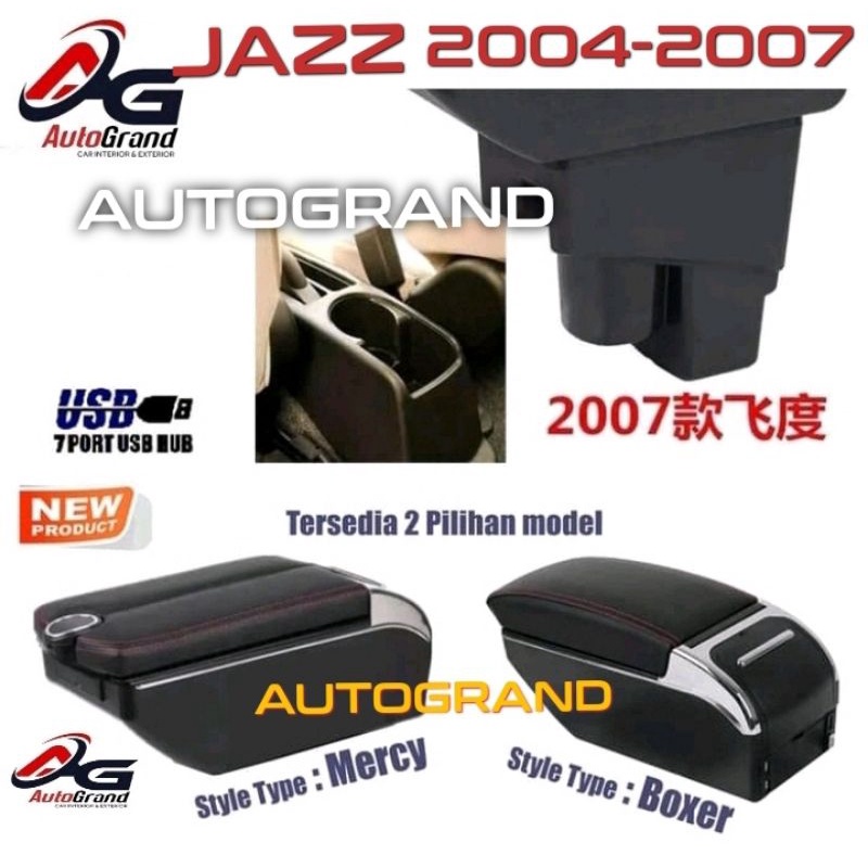 Jual Armrest Jazz 2004 2007 Console box Jazz AutoGrand Armrest Honda Jazz Shopee Indonesia