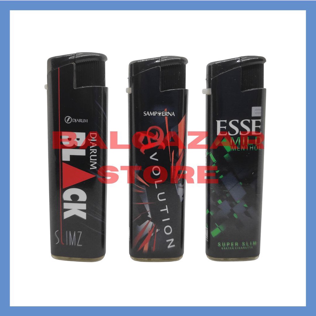 Jual Korek Api / Lighter Gas Bara Premium Isi Ulang Tahan Angin Bisa ...