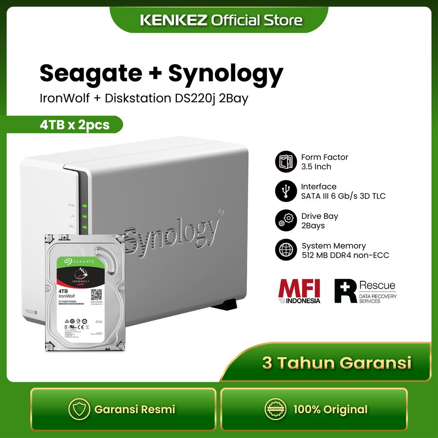 ディズニーコレクション Synology DS220+ \u0026 Seagate IronWolf