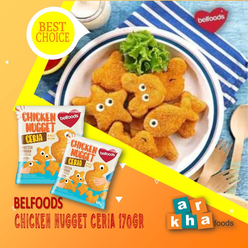 Jual Chicken Nugget Ceria 170 Gram - Belfoods | Shopee Indonesia