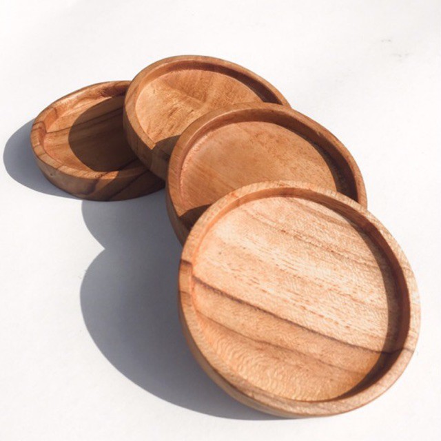 Jual Coaster Kayu Jati | Tatakan Gelas Kayu Jati | Tatakan Cangkir Kayu ...
