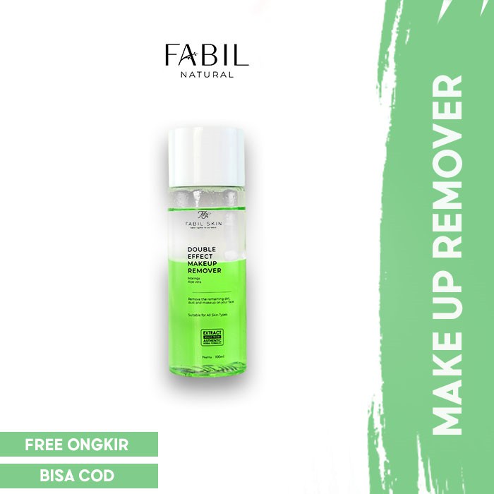 Jual FABIL Double Effect Makeup Remover with Moringa & Aloe Vera 100ml