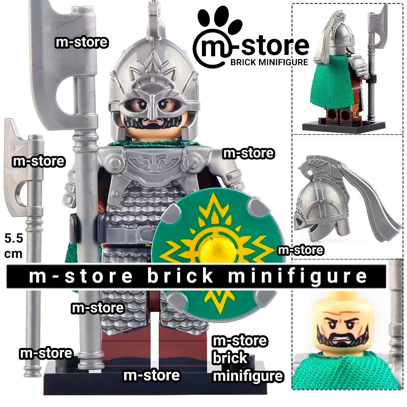 Jual brick lord of the rings LOTR rohan elite guard mini toy figure ...