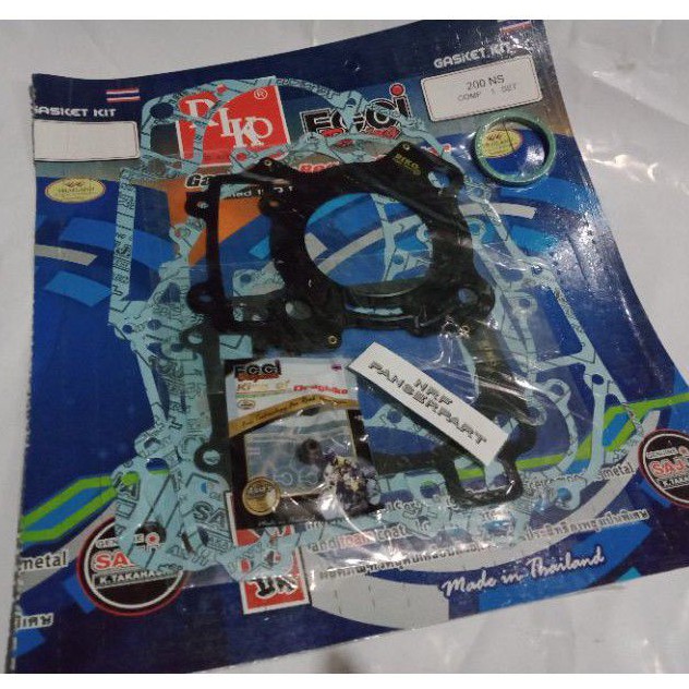 Jual PAKING FULLSET NS 200/GASKET FULL SET KAWASAKI BAJAJ PULSAR FULSAR ...