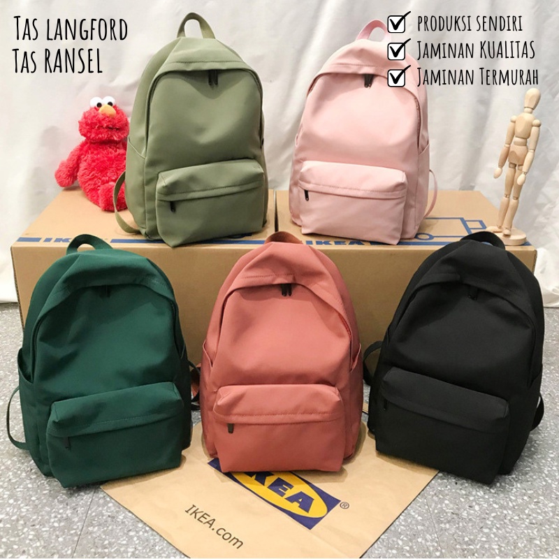 Jual Tas Ransel - Backpack Sekolah Punggung Bahu Remaja Dewasa Model ...