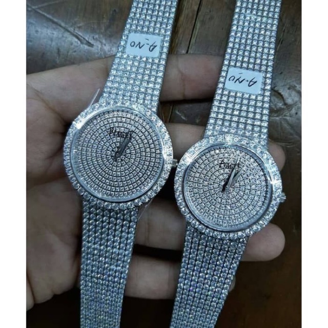 Jual Jam Piaget round full diamond swaroski details best clone