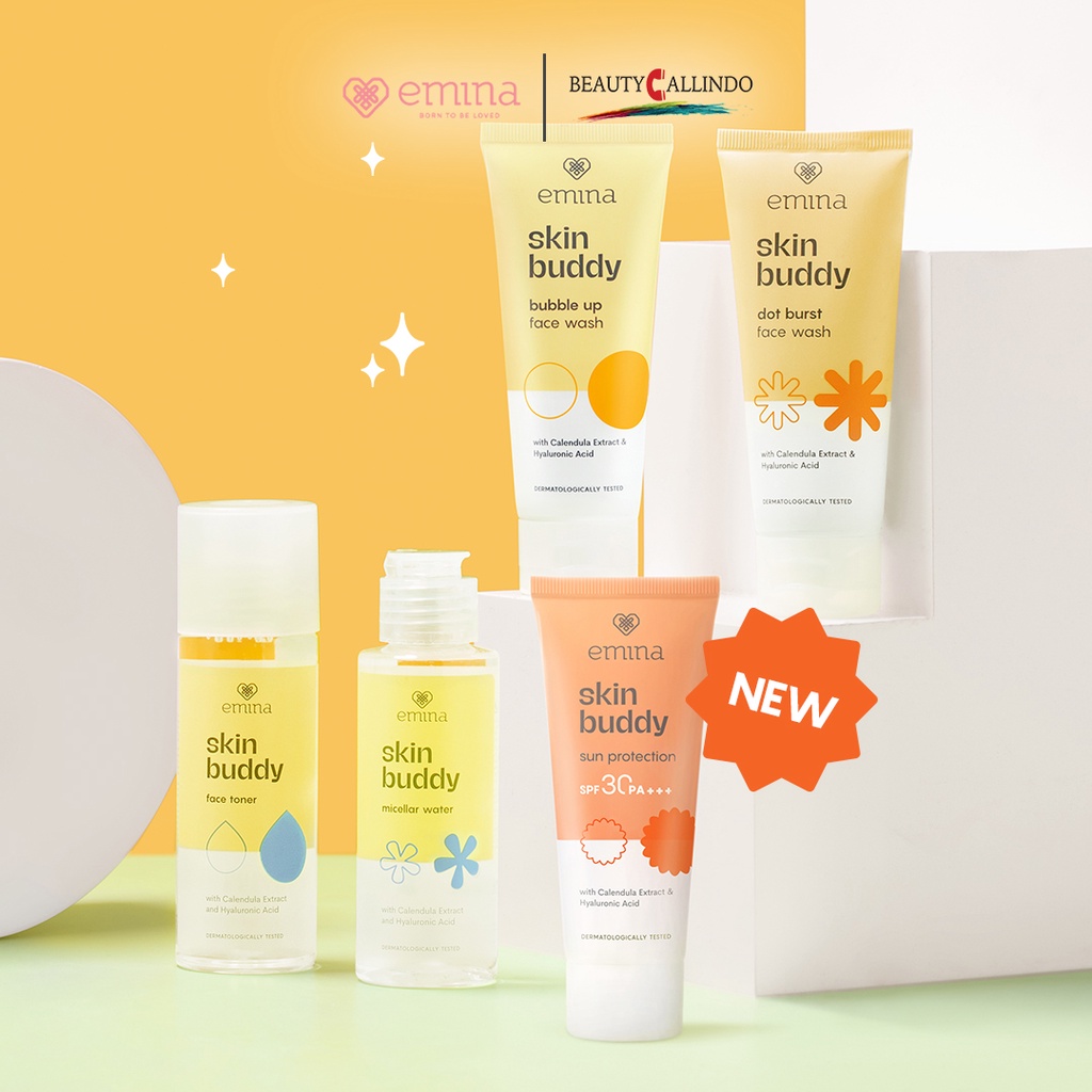 Jual Emina Skin Buddy Series Toner Face Wash Micellar Water