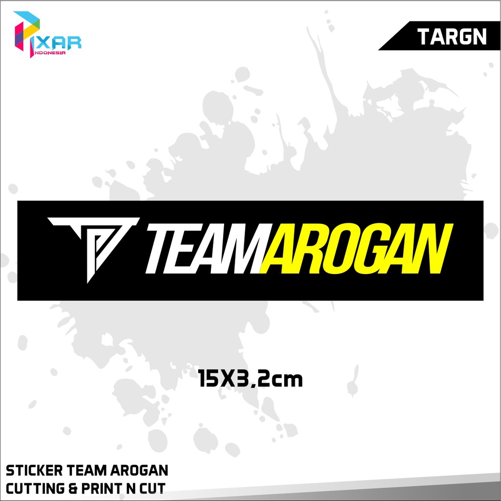 Jual STIKER HELM MOTOR STICKER TEAM AROGAN LEM KUAT ANTI AIR DAN ANTI ...