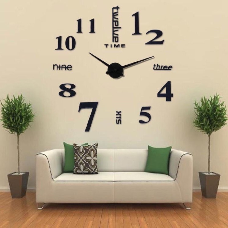 Jual Jam Dinding DIY Jumbo Design Minimalis Dekorasi Dinding LIHAT ...