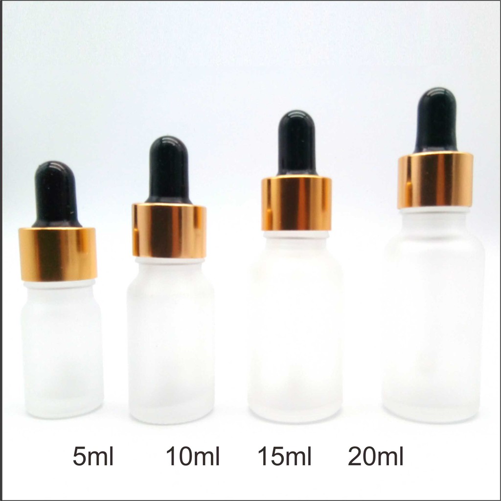 Jual BOTOL PIPET 10ml DOFF DOF FROSTED RING GOLD KARET PUTIH | Shopee ...