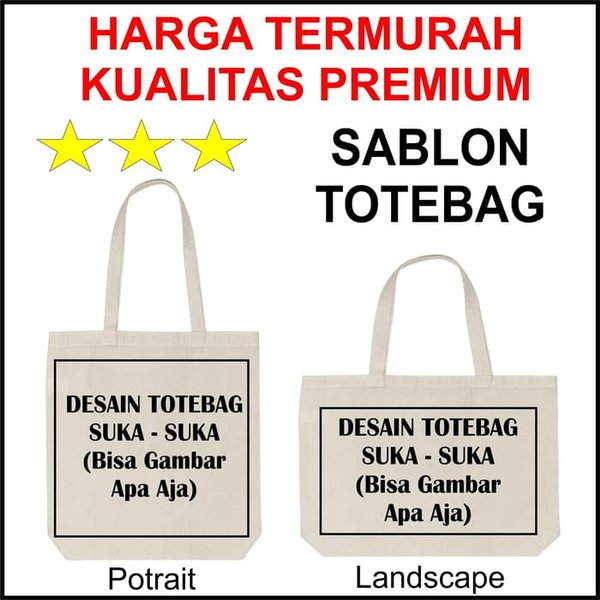 Tote bag cheap custom murah