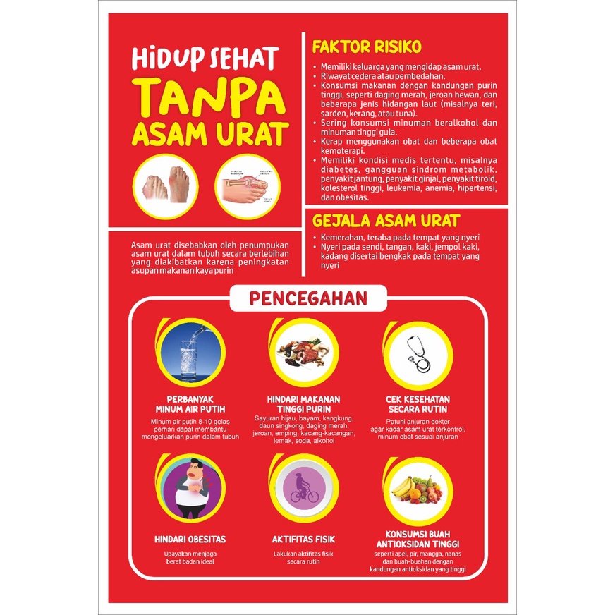 Jual Poster Bebas Asam Urat Shopee Indonesia 6455