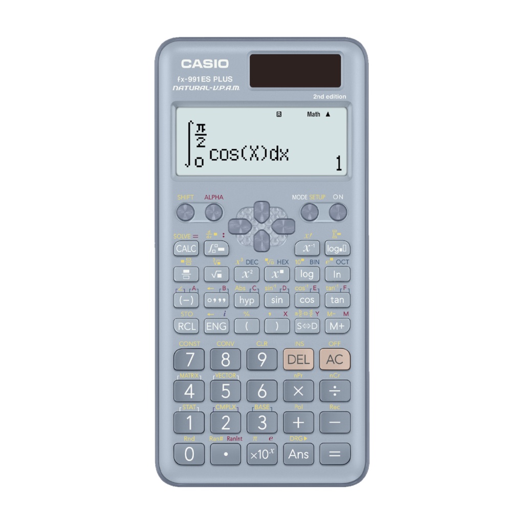 CASIO FX-991ES Plus2 - BLUE -  Kalkulator SMA/Kuliah Teknik MIPA - Scientific/Saintifik Umum - 417 fungsi