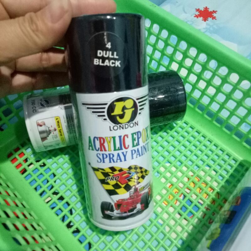 Jual Pilok Pilox Cat Semprot Rj London Dull Black Hitam Doff 4 150cc Shopee Indonesia 1526