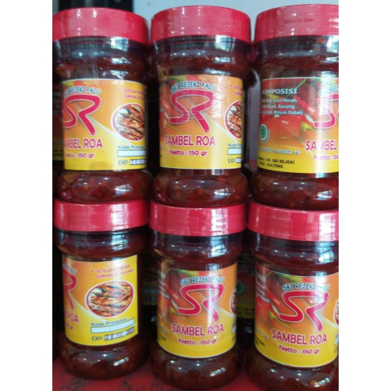 Jual Sambal Roa SR Lombok Merah 130gr - Sambal Khas Palu | Shopee Indonesia