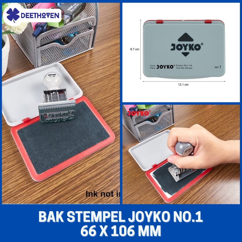 Jual Stamp Pad / Bak Stempel Joyko No. 1 Ukuran Produk : 12.1 x 8.7 x 1 ...