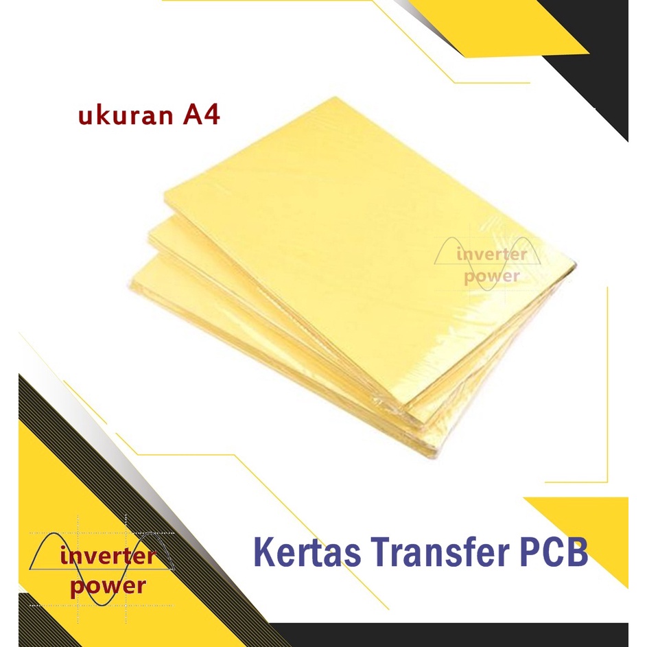 Jual 2 pcs Kertas Transfer PCB kuning A4 Heat Toner Paper Print jalur ...