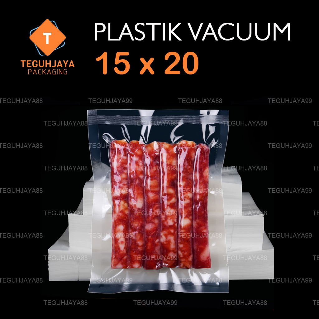 Jual Plastik Vacuum Polos 15x20 Plastik Vakum Vacum Frozen Food Kemasan