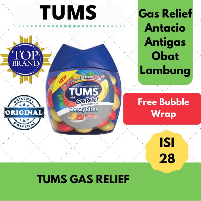 Jual Tums Gas Relief Antigas Obat Asam Lambung, Obat Maag, Obat Gerd