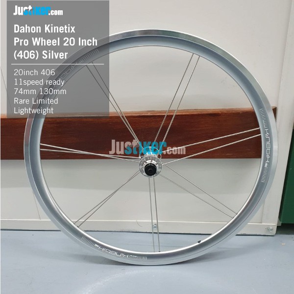 Jual Dahon Kinetix Pro Wheel 20 Inch 406 Silver Shopee Indonesia