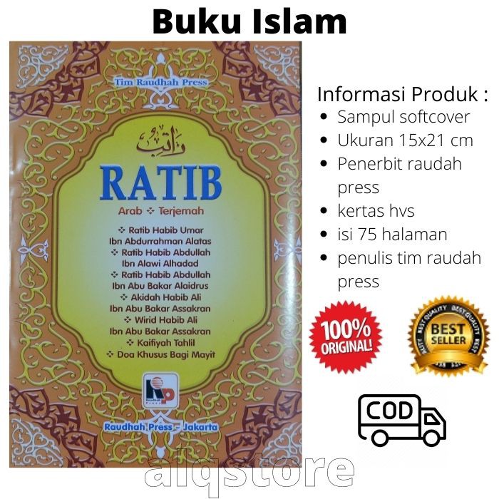 Jual Ratib Arab dan Terjemah Al Athos Al Alatos Al Hadad Al Haddad