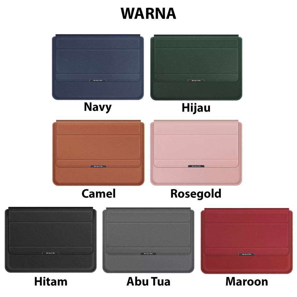 Jual Asus ZenBook 13 14 15 inch Tas Laptop Sleeve Leather Case Cover ...