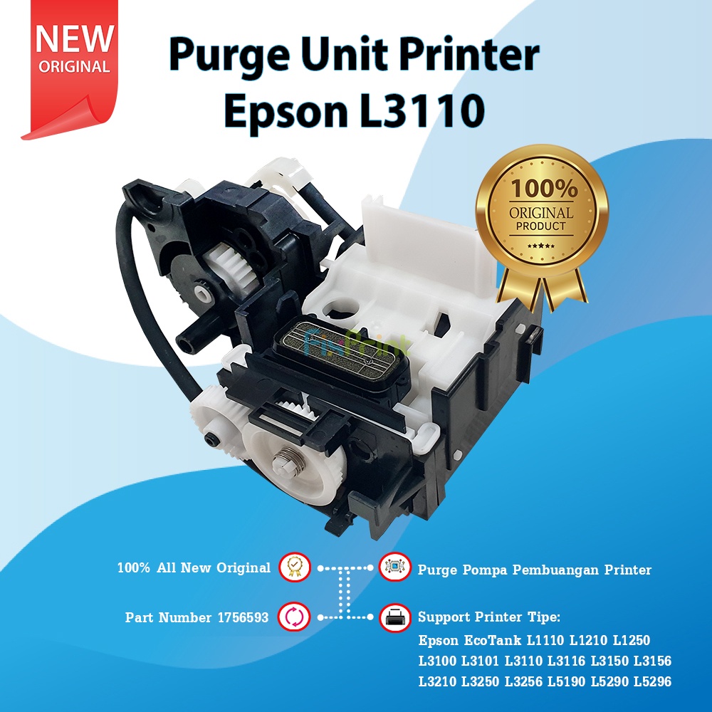 Jual Purge Unit Epson L1110 L1210 L3110 L3210 Pompa Pump Absorber Ink Printer L3150 L5190 L5290 9355