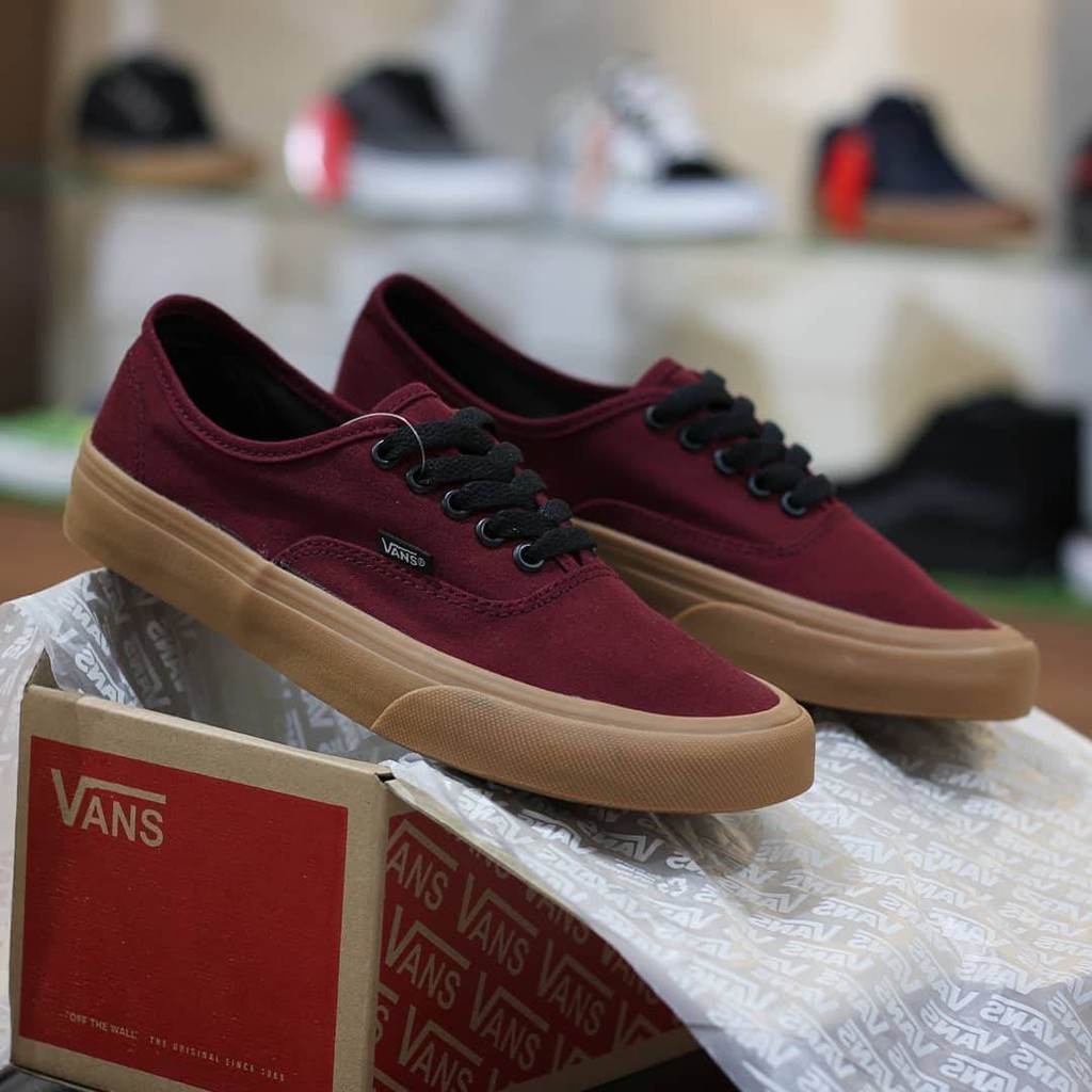 Maroon and hotsell brown vans