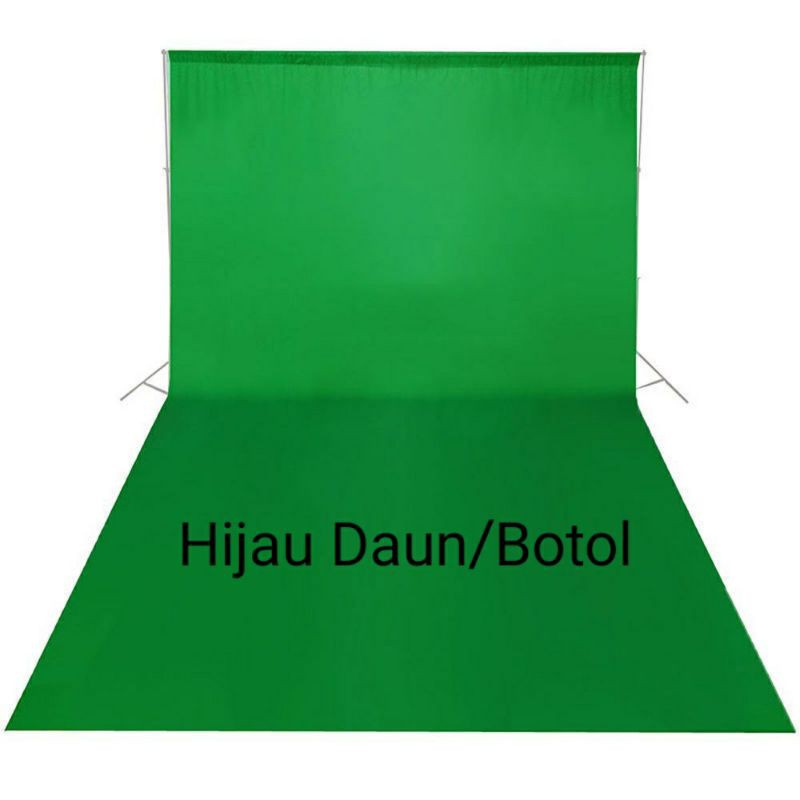 Jual Green screen gren scren hijau daun/botol kain hijau background