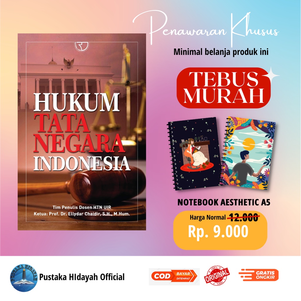 Jual Buku Hukum Tata Negara Indonesia Ellydar Chaidir Buku Hukum