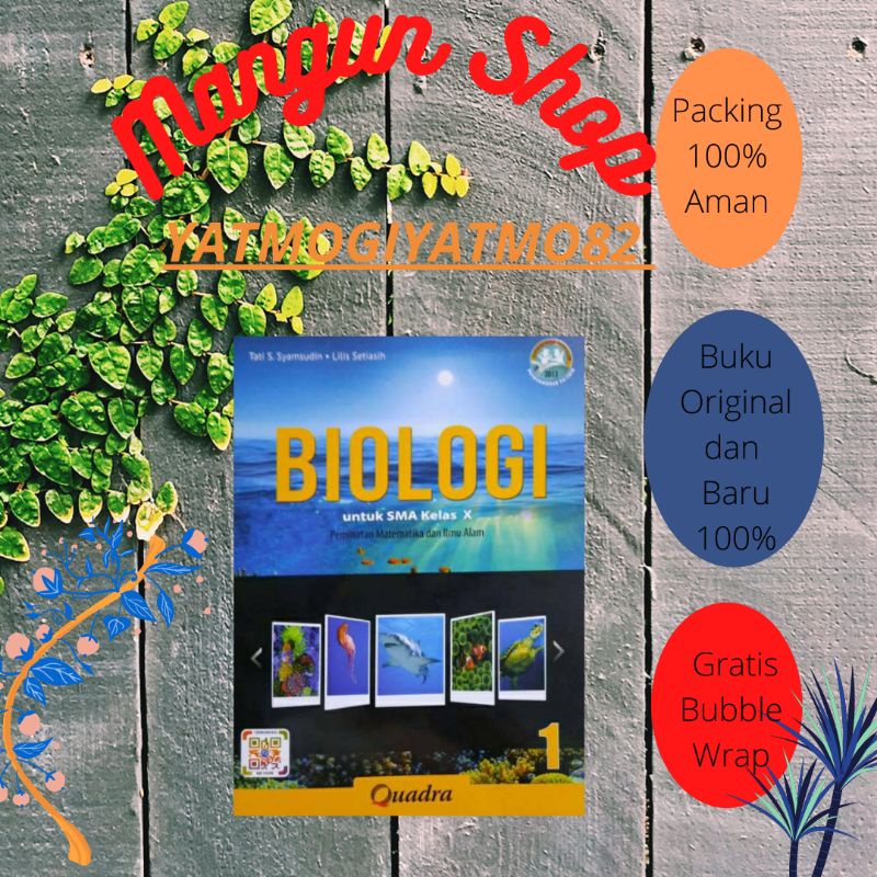 Jual Buku Biologi 1 Sma Kelas X 10 K13 Revisi Quadra Shopee Indonesia