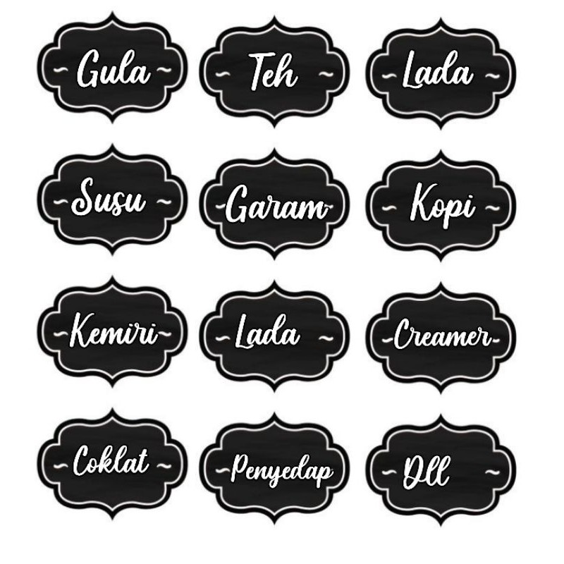 Jual Sticker Label Bumbu Dapur Custom Shopee Indonesia