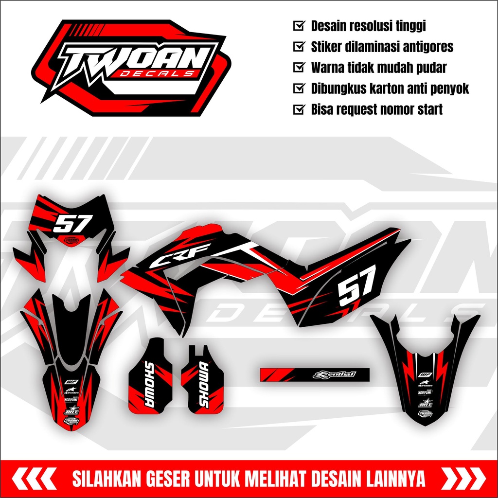 Jual Decal CRF 150l grafis 016 - STICKER DECAL - FULLBODY CUTTING RAPI ...
