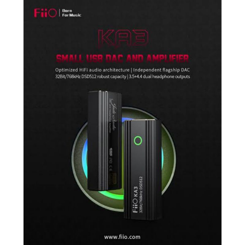 Jual Fiio KA3 Portable Hi-Res USB DAC Amplifier Original | Shopee Indonesia