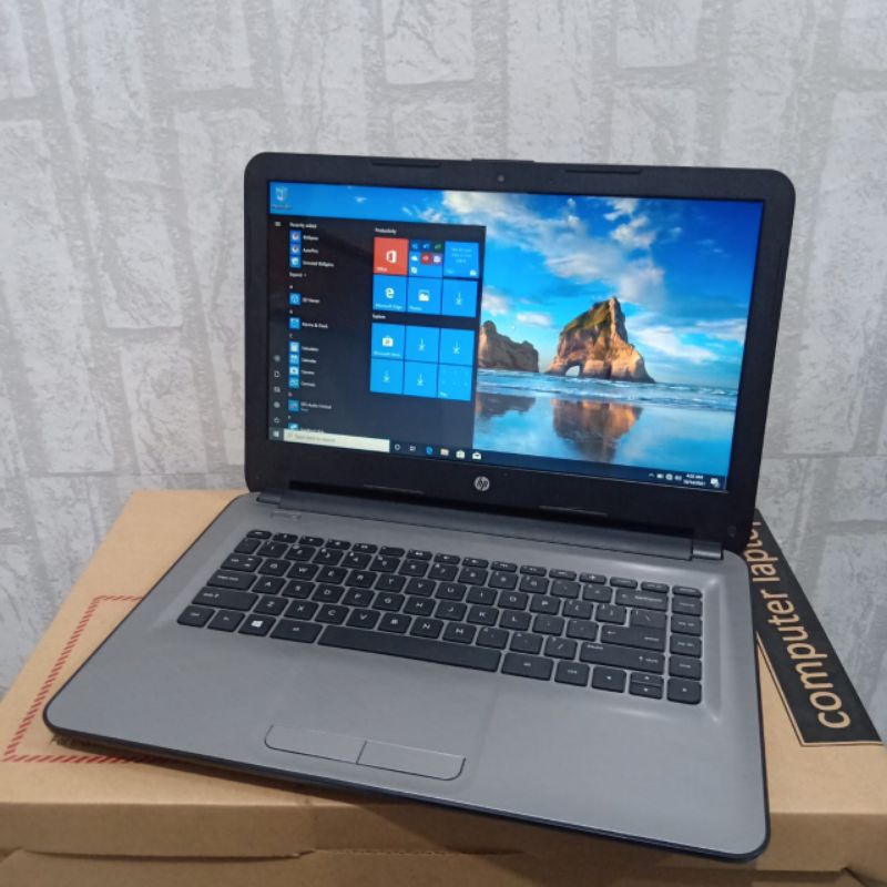 Jual Laptop HP 14 AF118AU , Amd A87410, Ram 8 Gb, SSD 128 Gb, VGA
