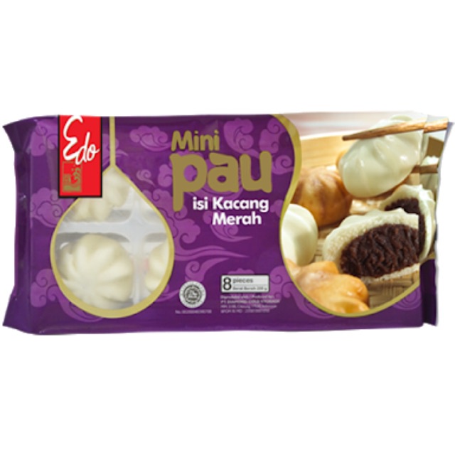 Jual Edo Mini Pao Isi Kacang Merah Frozen Bakpao Bakpau Halal 200 Gram