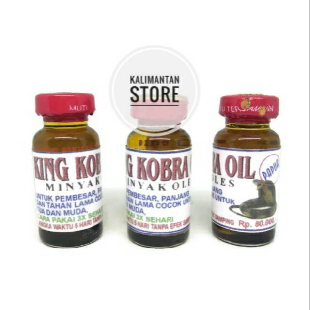 Jual King Kobra Oil Minyak Oles Pria Besar Panjang Tahan lama Asli
