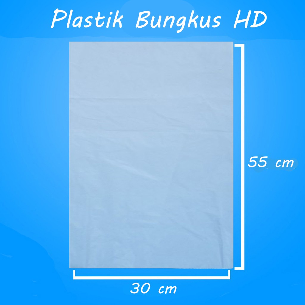 Jual Plastik Bungkus Plastik HD ukuran 30x55 cm | Shopee Indonesia