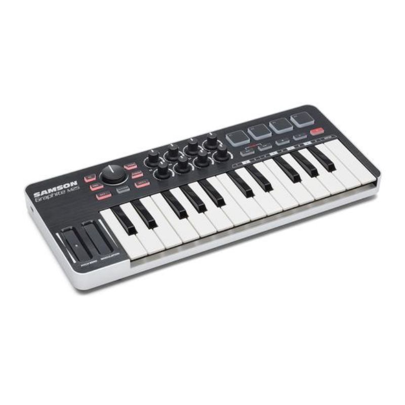 Jual MIDI KEYBOARD CONTROLLER SAMSON GRAPHITE M25 KEY USB | Shopee ...